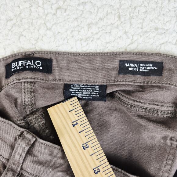 Lot Of 2 Buffalo David Bitton Hanna Skinny Stretchy Jeans Womens 10/30 Brown - Picture 3 of 15